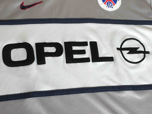 2000 PSG Paris Saint Germain Nike Opel Grey Away Shirt Jersey - Small
