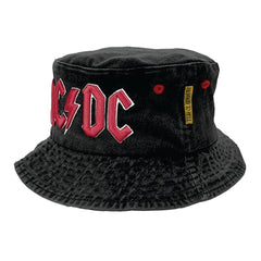 ACDC Embroidered Logo Cotton Bucket Hat