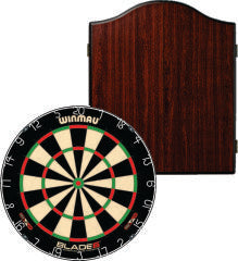 Winmau Blade 6 Dartboard Set with Rosewood Cabinet