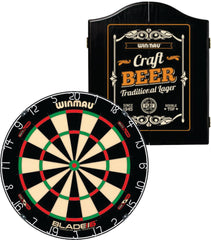 Winmau Professional Blade 6 Dual Core Dartboard with Craft Beer Cabinet