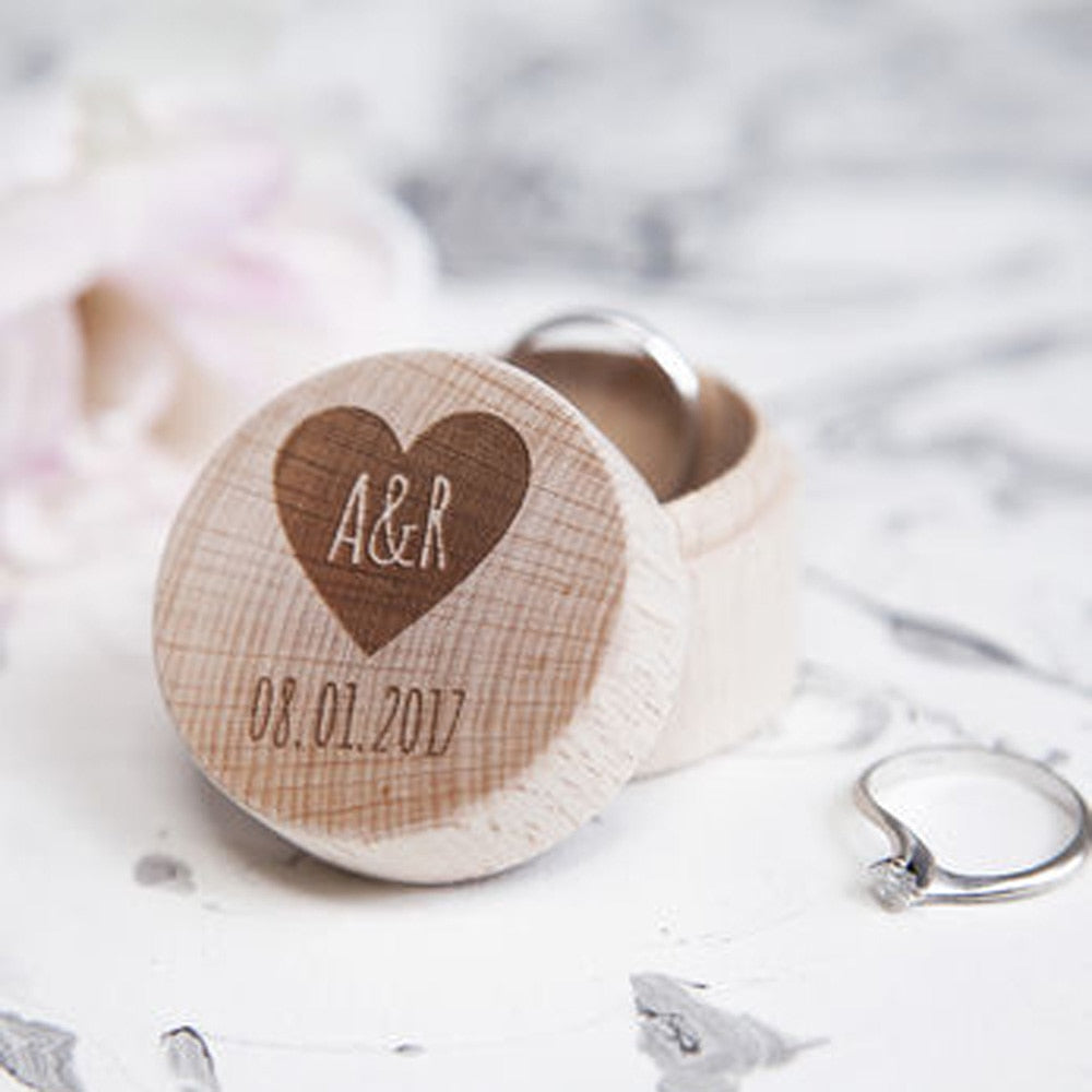 personalised wedding ring box