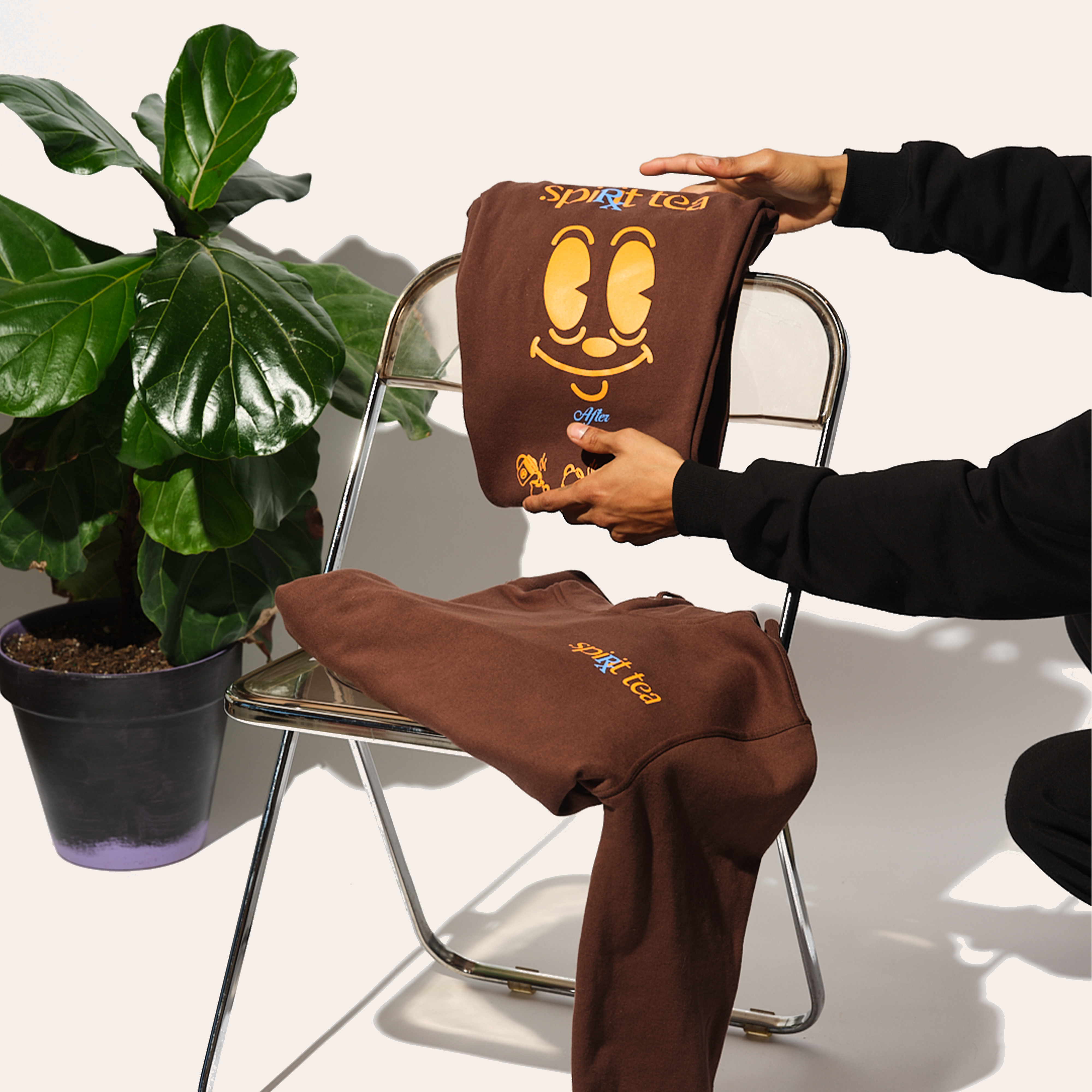 MALABAR TONIC Brown Sweatshirt + Sweatpants