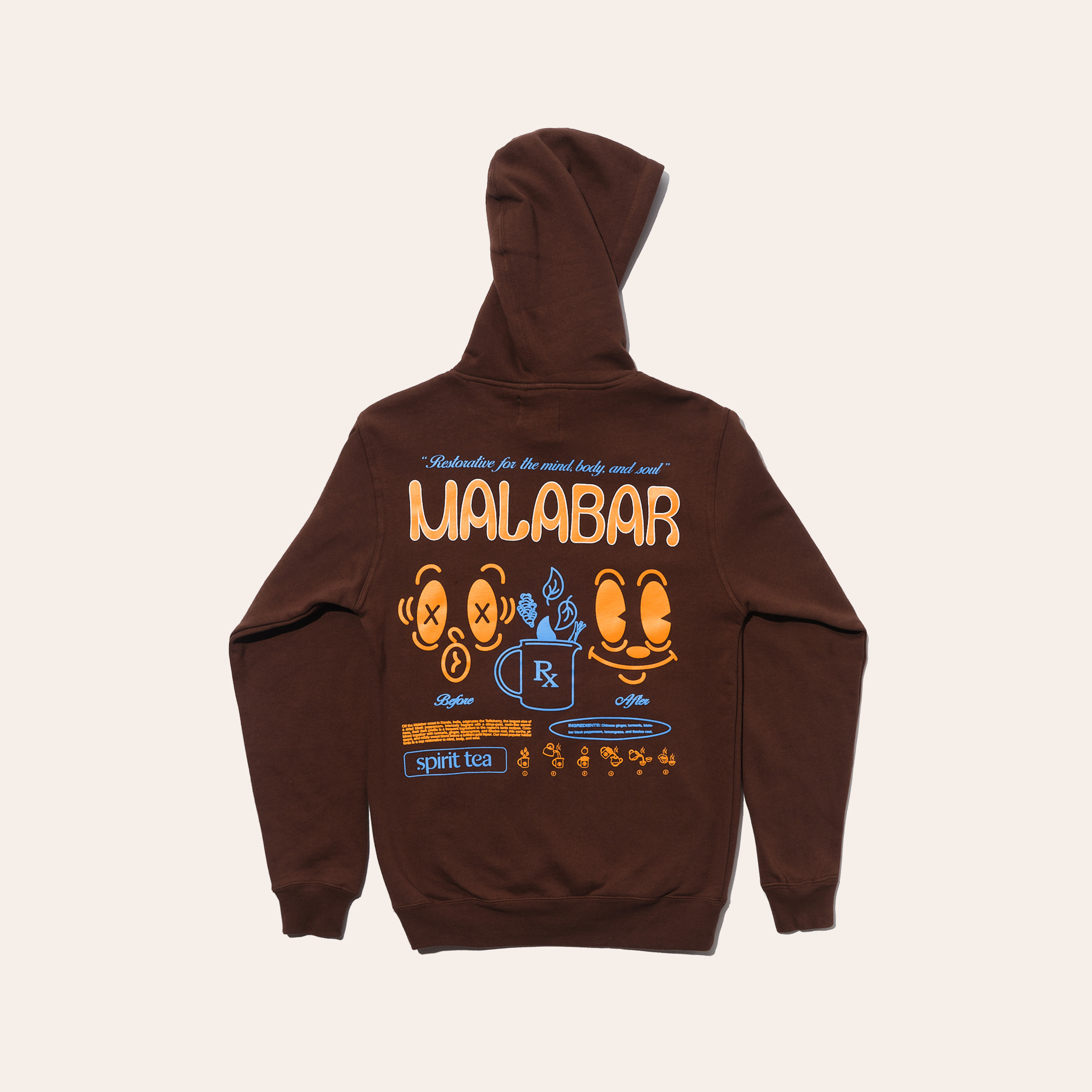 MALABAR TONIC Brown Hoodie