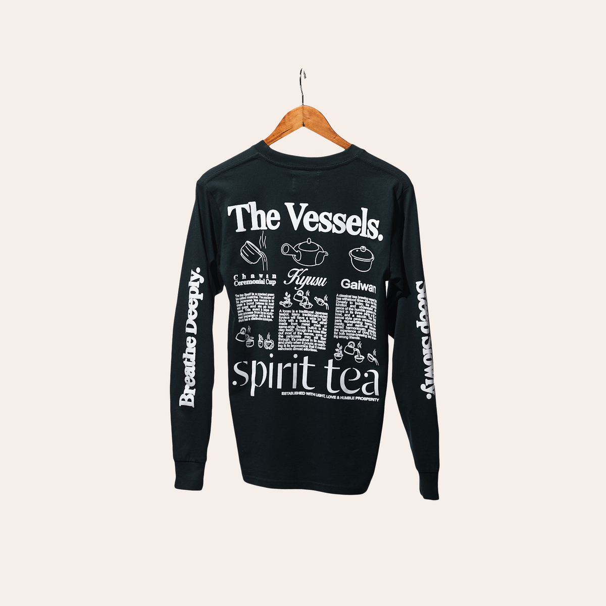 THE VESSELS Dark Forest Green Long-Sleeve