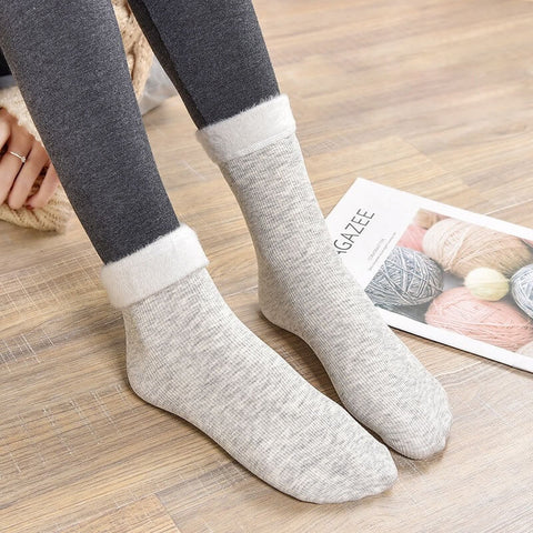 Cozie's Gray Socks On Feet