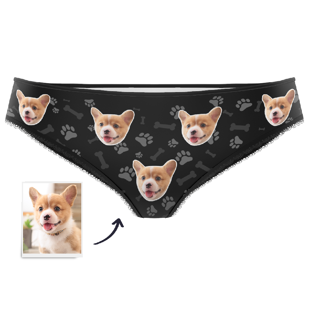Download Custom Dog Photo Panties - Funny Face Underwear - MyPhotoSocks