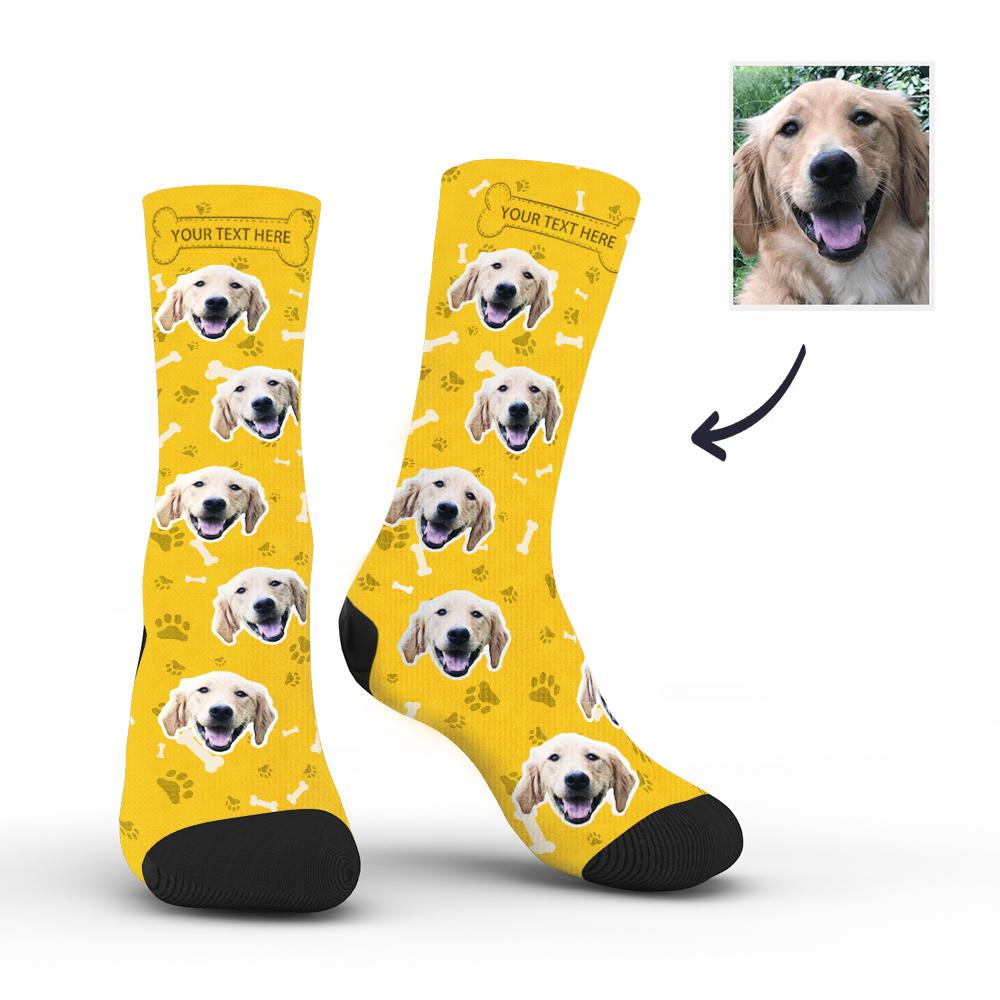 Custom Rainbow Dog Socks/Pet Socks/Pup Socks - Yellow ...