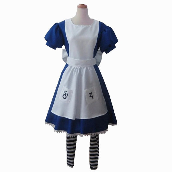 Alice In Wonderland Maid Dress Cosplay Costume For Halloween Party Uncostume - alice in wonderland dress roblox