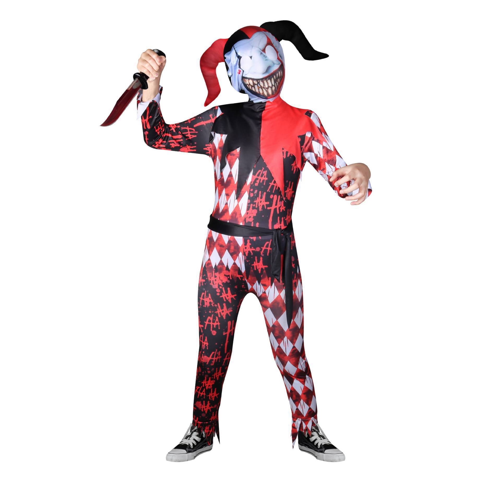 Halloween Clown Costume Kids Cos Prop Uncostume - halloween jester hat roblox
