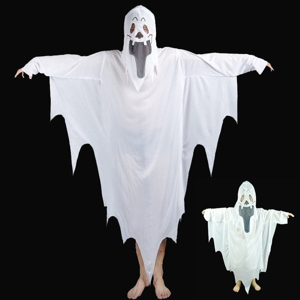 Halloween Terrifying White Ghost Costume Cosplay Party Devil Costume F Uncostume - roblox ghost costume