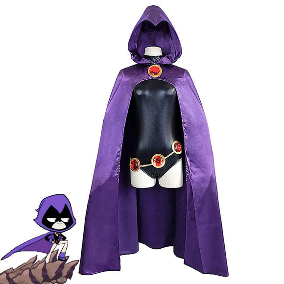 Teen Titans Raven Cloak Costume Maillot And Costume Halloween Costume Uncostume - halloween costume party roblox