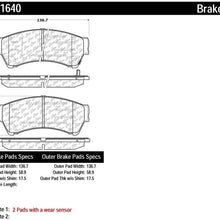 Centric (103.11640) Brake Pad, Ceramic