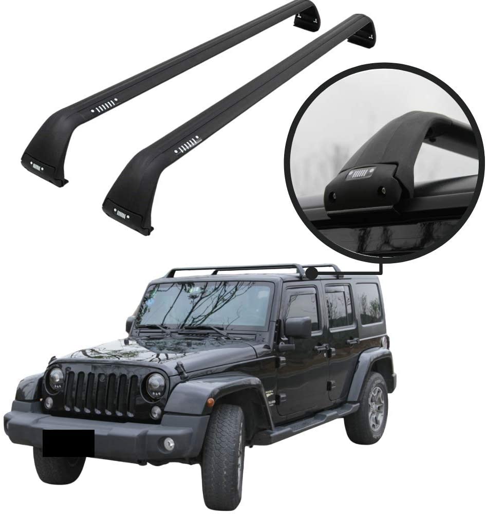 Car Roof Rack Cross Bars fit for Jeep Wrangler JK JL 2007-2020 Aluminu –  PartLimit