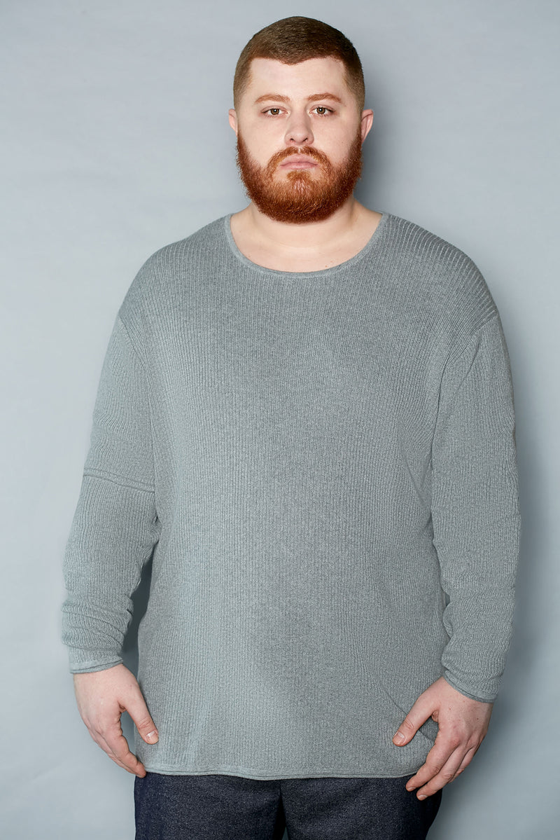 mens ribbed sweatshirt