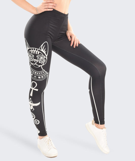 Speed 3/4 Capri Leggings with Transparent Mesh and Side Pockets in Bla –