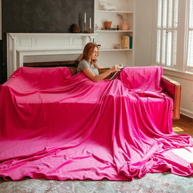 Pink brand blankets clearance