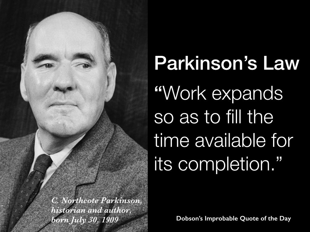 Curious - Parkinson's Law C Northcote Parkinson