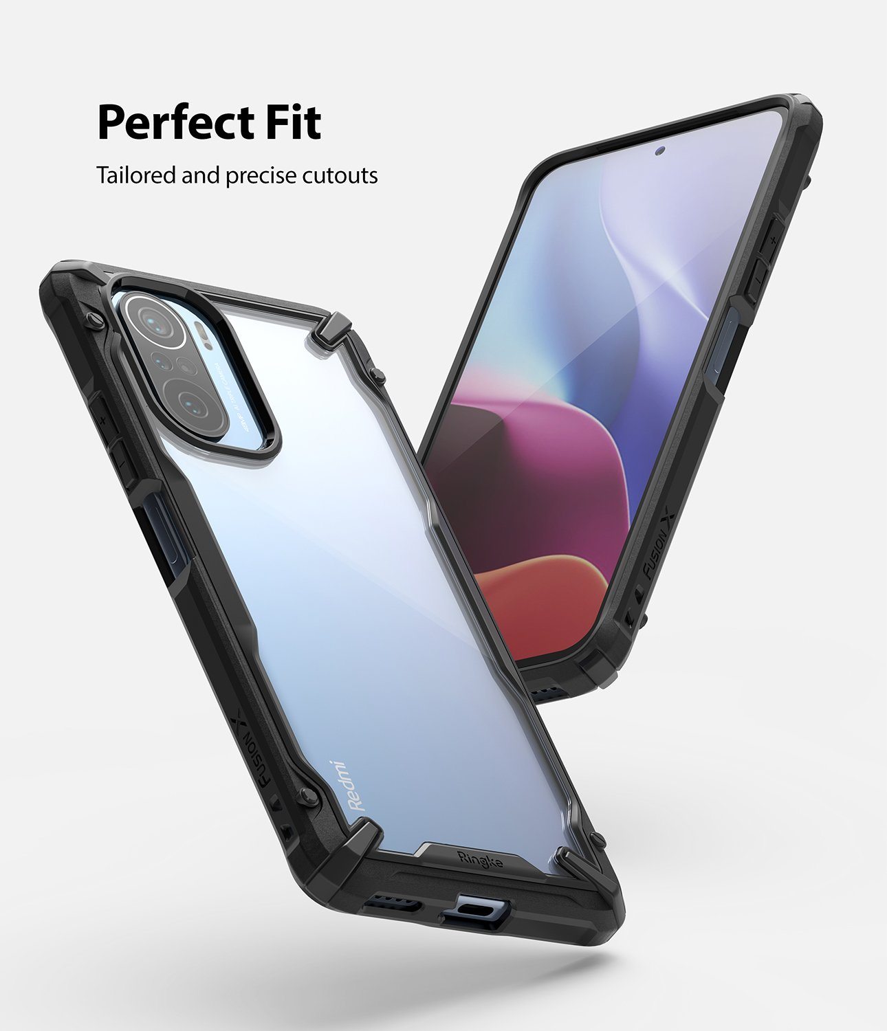 Ringke Fusion-X Case for Nothing Phone 1, Transparent Hard Back