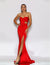 Melinda 2 Piece Dress (JX2043-red) by Jadore Evening