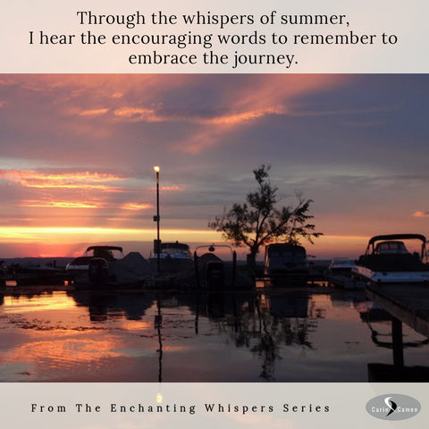 Sunset with boats.