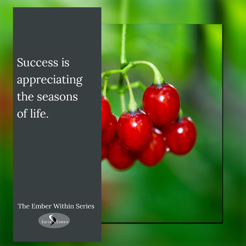 Closeup of red berries against the green leaf background.