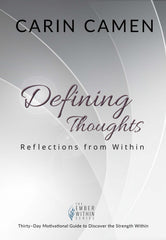 Defining Thoughts by Carin Camen book cover.