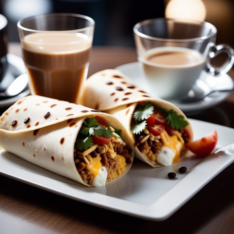 COffee-infused breakfast burrito