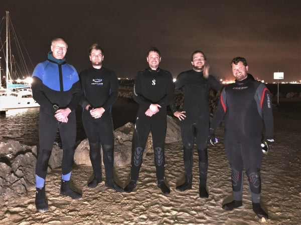 Manta Club divers at Jervoise Bay