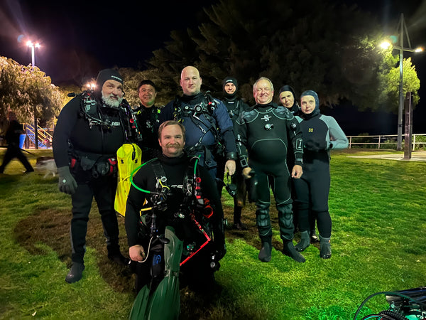 Perth Scuba Manta Club night dive at Rockingham Wreck Trail