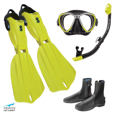 Scubapro Nova 2 Fins Dive Package Pink with Mask, Snorkel and