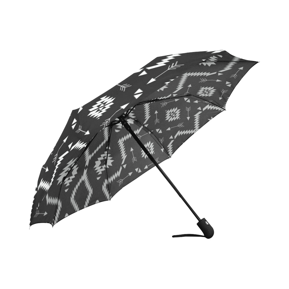 Native Pattern Print Design A04 Automatic Foldable Umbrella