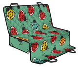Ladybug Pattern Print Design 02 Rear Dog Car Seat Cover Hammock