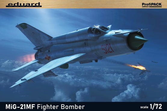 Eduard 70142 1/72 MiG-21MF Fighter Bomber -Profipack-