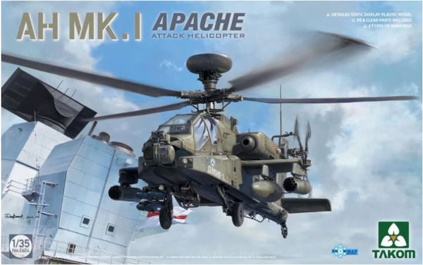 ***PREORDER - NOT IN STOCK Takom 2604 1/35 AH-MK1 Apache Attack Helicopter - BRITISH  PREORDER ***