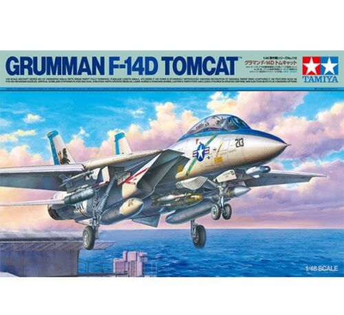 Tamiya 1/48 Grumman F-14A Tomcat Model Jet Kit w/Carrier Launch