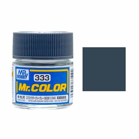 C335 Mr. Color Semi-Gloss Medium Seagray BS381C/637 10ml