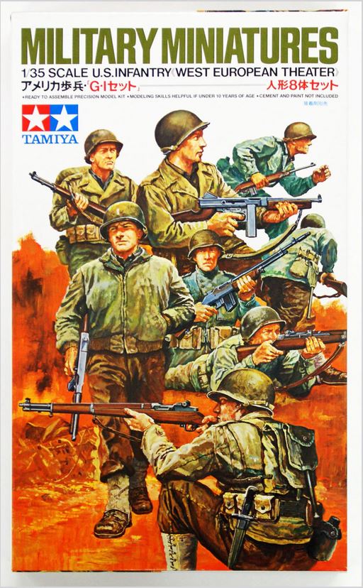 Tamiya US Gun & Mortar Soldier Team Plastic Model Military Figure Kit 1/35  Scale #35086