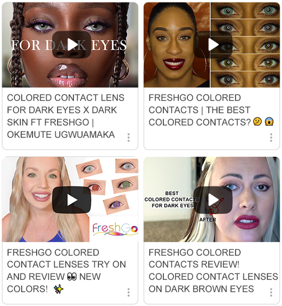 eye freshgo colored contacts review videos