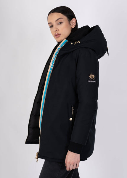 Sandbanks Marina Parka Jacket - Black