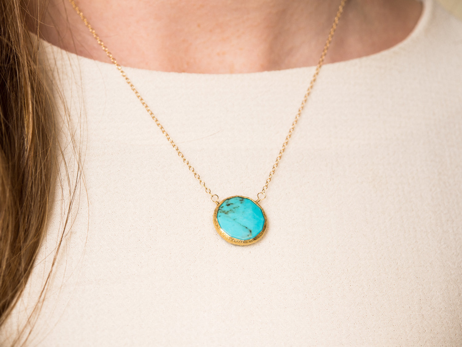 turquoise gem necklace