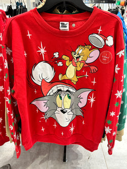 Poleron Navideño con Luces - Tom y Jerry