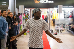Circle Collective graduate walks the red carpet at the fashion show event 