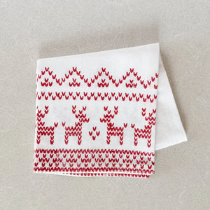 Red Joy Tea Towels - Calypso Cottage- Luxury Resort Lifestyle 