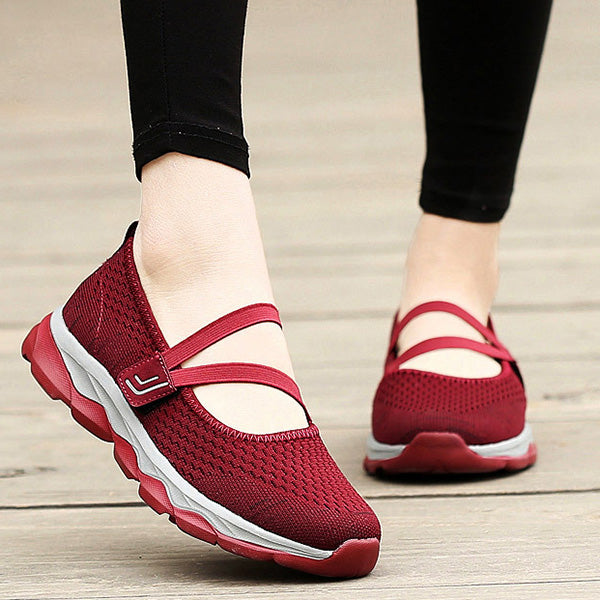 women's fashion flying woven cosy walking shoes