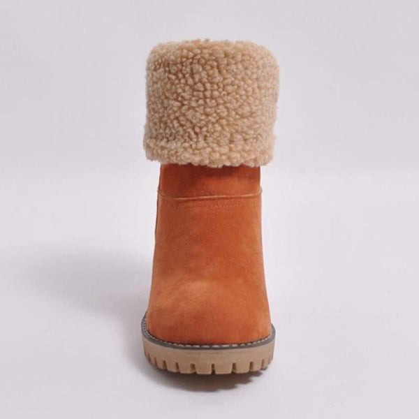 square heel snow boots