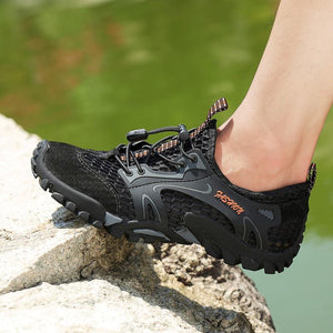 men's breathable mesh casual light outdoor hiking shoes