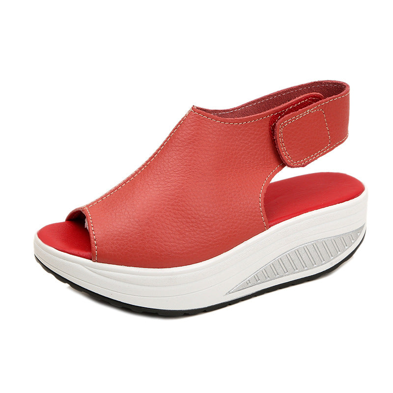 Women's Comfort Peep Toe Walking Wedges Sandals – pingchic