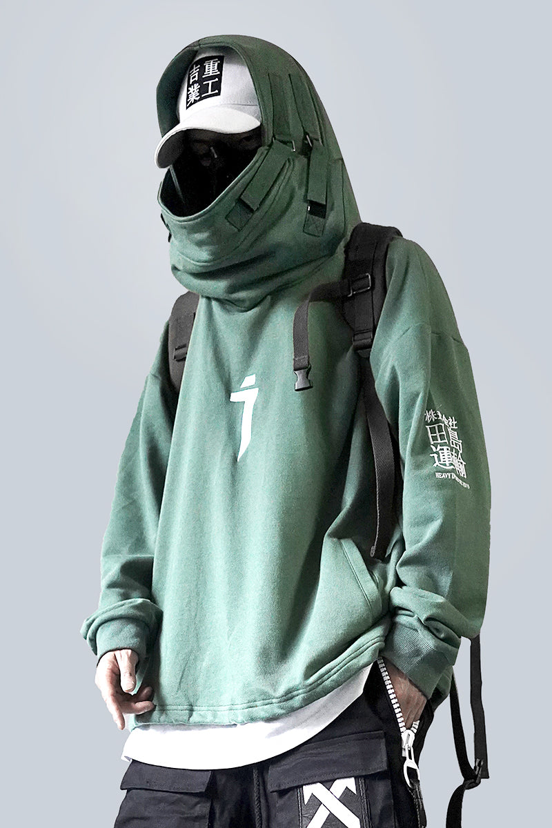 fish cap hoodie