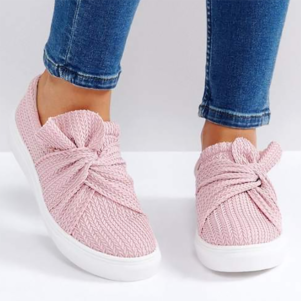 casual solid color sneakers