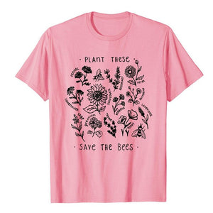 Women Plant  Floral T Shirt